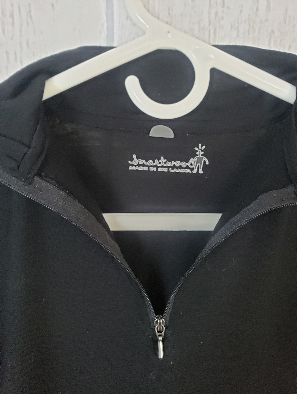 Smartwool Black Half-Zip Pullover Merino Wool Womens Large Warm Camping Hiking - Picture 6 of 10